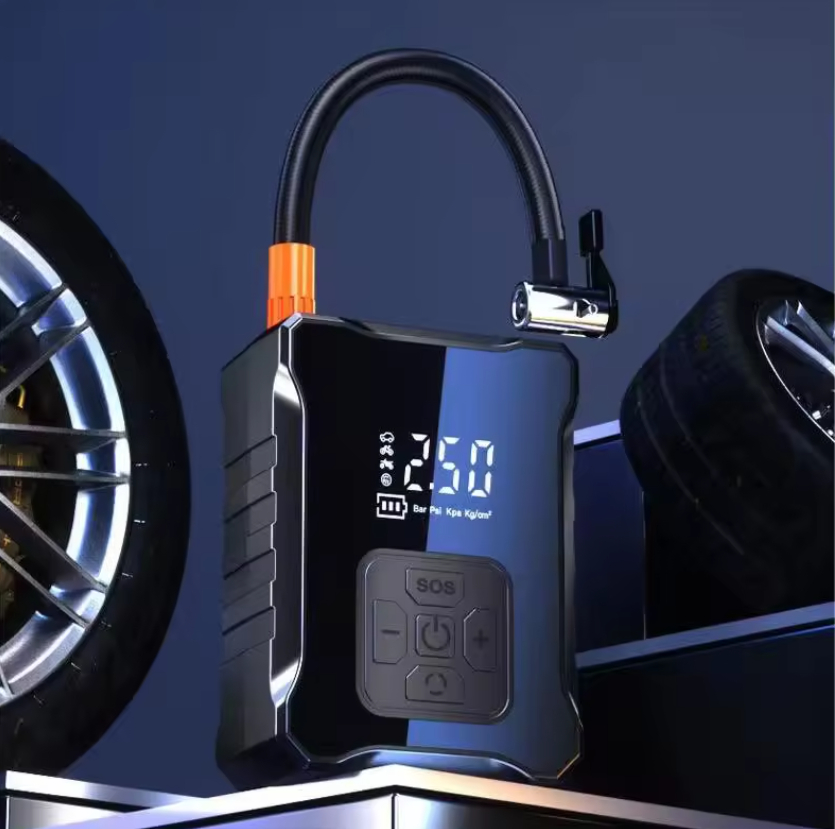 Sf007 Pompa aer Electrica Portabila SF007 Baterie 3600mAh Afisaj digital LCD