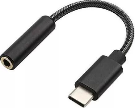 Goat Thigh Mathematics Cablu Adaptor USB Type C la 3.5 mm Jack Nylon Braided General Plus la DOMO