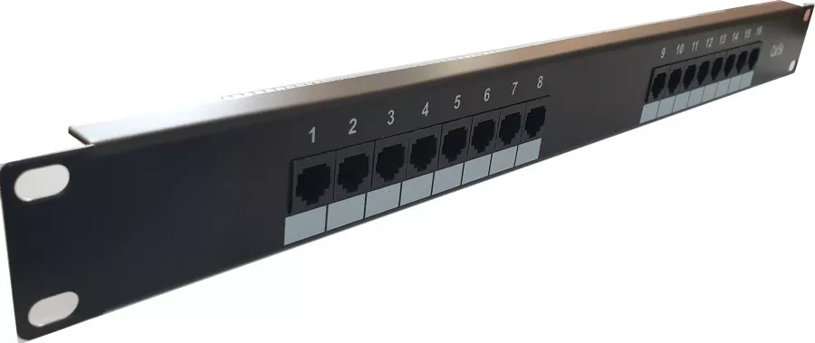 Patch Panel 19 cat5e LanKATT UTP 16port x RJ45 1U