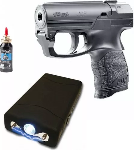 mistaken Transformer retail Kit pentru Autoaparare format din Pistol Walther PDP Spray Piper Jet la DOMO