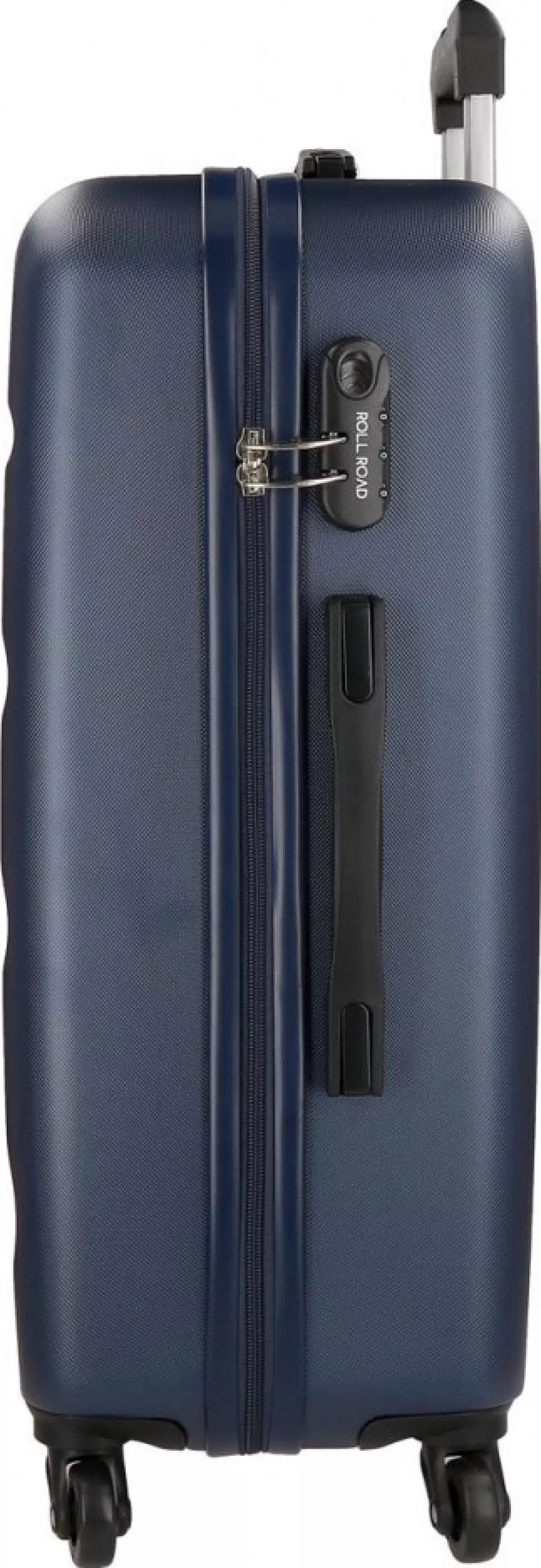 Troler ABS 75 cm 4 roti Roll Road Flex bleumarin