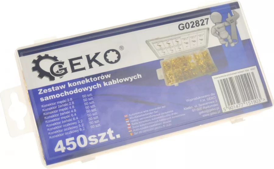 Set conectori auto 450 bucati GEKO G02827