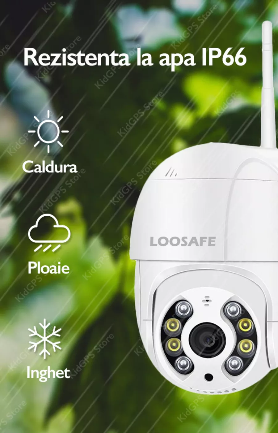Camera de supraveghere WIFI Loosafe 50HS Pro+ 5MP exterior