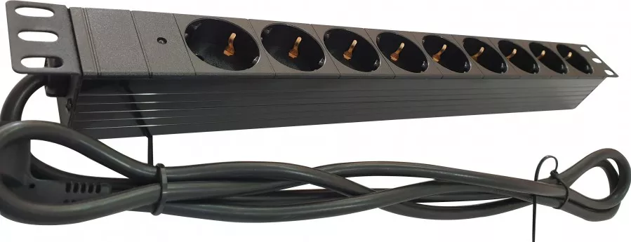 De Bara Rack Bara alimentare profesionala PDU rack 19 din plastic LanKATT cu 9 prize ...