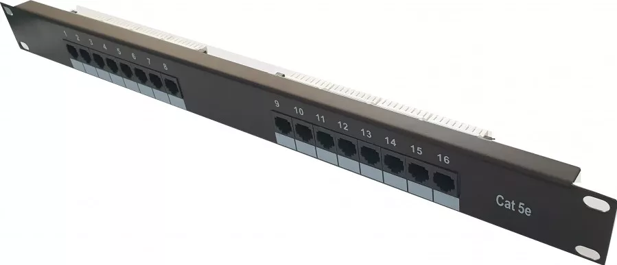 Patch Panel 19 cat5e LanKATT UTP 16port x RJ45 1U