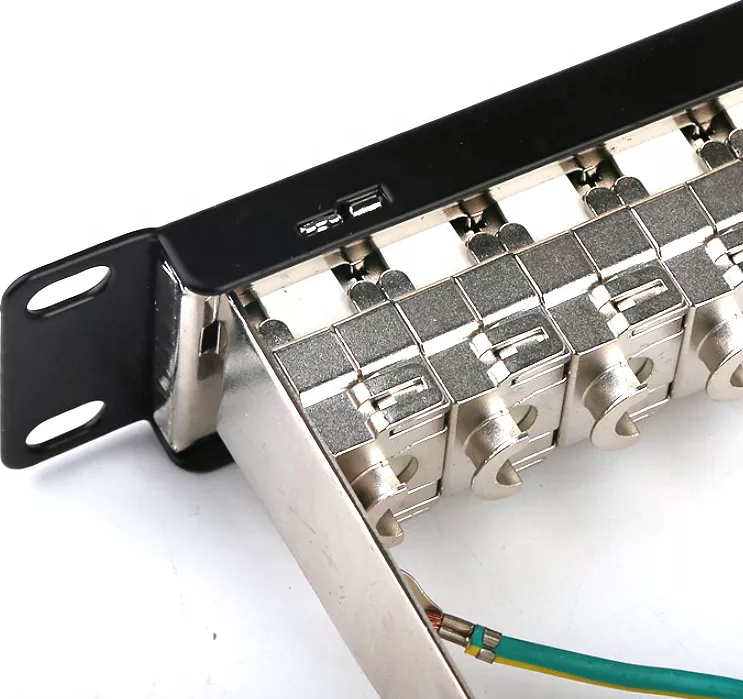Patch Panel 19 Modular Echipat cat6A 10GB LanKATT FTP/STP 24port x RJ45 1U