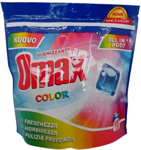 OMAX DETERGENT CAPSULE 15 CPS BUC/ BAX Color - domo.ro