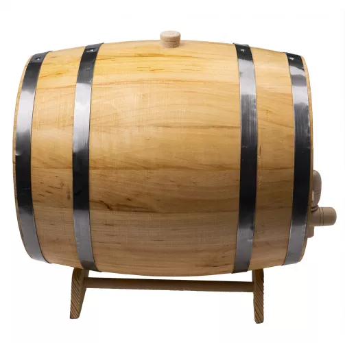 Butoi de vin cu robinet din lemn masiv de Arin capacitate 10L / EXT ...