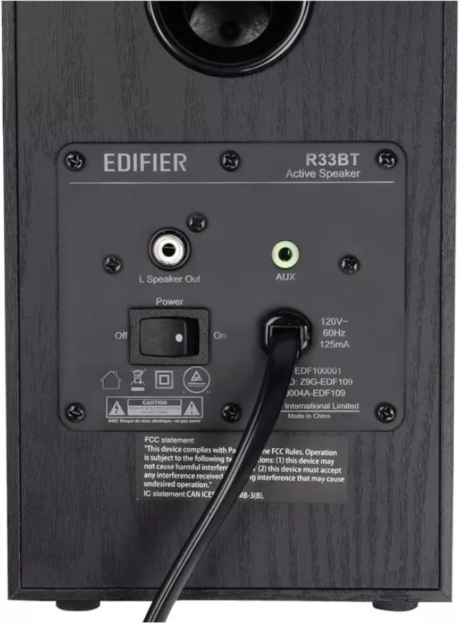 BOXE EDIFIER 2.0 RMS 10W 2x5W Bluetooth Black R33BT-BK