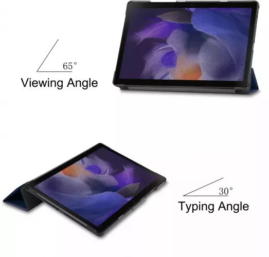 Husa tip carte pentru tableta Samsung Galaxy Tab A8 10.5 inch SM-X200 / SM-X205 piele ecologica Albastru KOF-BBL5301