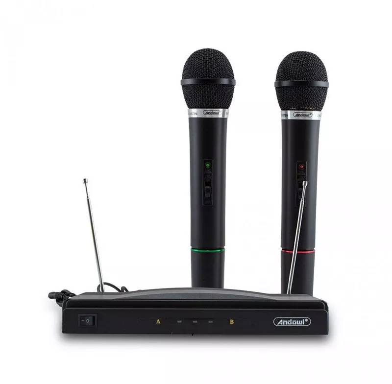 definitely Lunar surface Royal family Set 2 microfoane wireless karaoke la DOMO