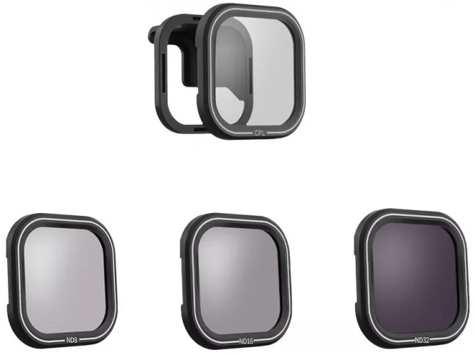 Telesin ND 8/16/32 jeu de filtres pour GoPro Hero 9 / Hero 10 (GP-FLT-9 - Pologn