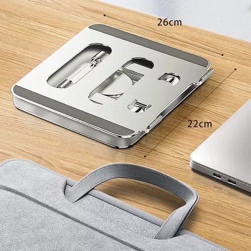 Suport Aluminium MTP Round pentru laptop Baza rotativa 360 grade Unghi ...
