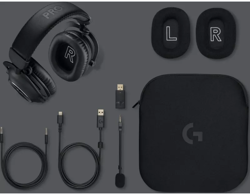 Casti Pro Casti Gaming Logitech G Pro X 2 Lightspeed Wireless Black 981-001263
