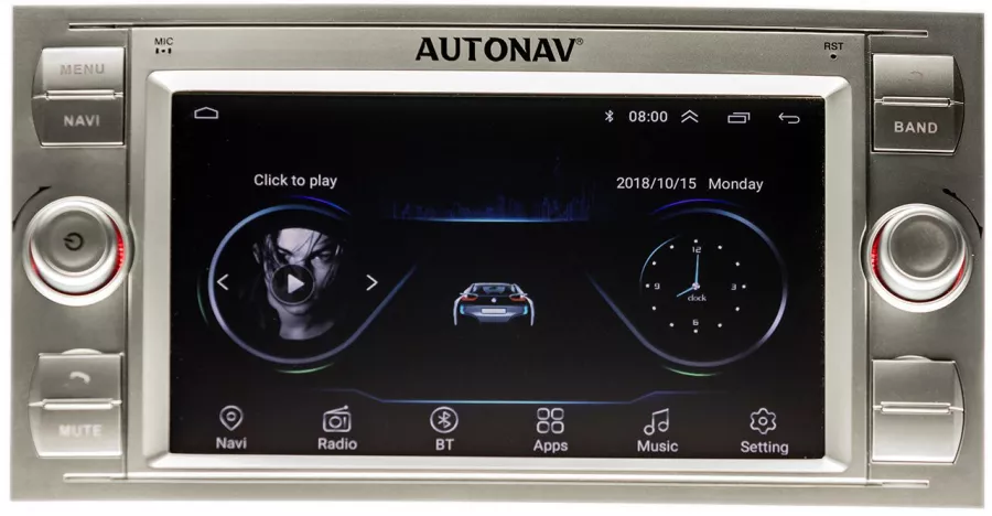 Android 13 GPS Autoradio Per Ford Transit Fiesta Galaxy Fusion Kuga C-Max S- Max Con Bluetooth Hands-Free, 7 Pollice HD Radio Touchscreen Con Mirrorlink WiFi GPS FM/RDS EQ SWC+Telecamera Di Retromarcia - 11