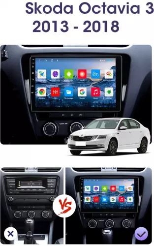 Navigatie Dedicata Skoda Octavia 3 2013-2019 cu Android &ndash 2+32 GB &ndash slot SIM 4G - Octa Core Radio DSP GPS USB RDS Bluetooth In