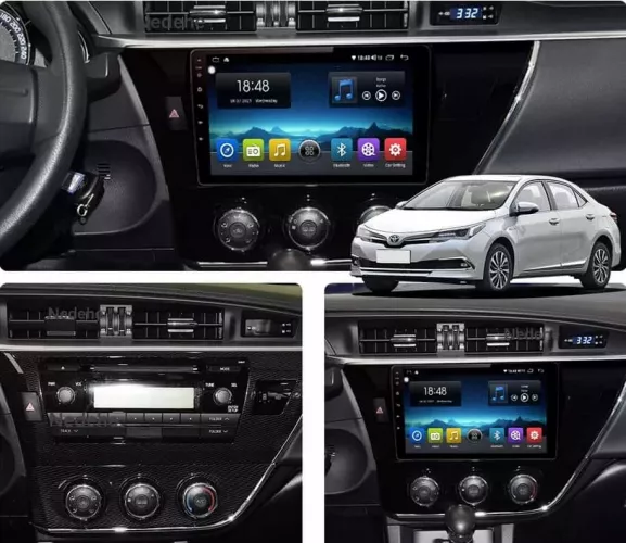 Navigatie Dedicata Toyota Corolla 2013-2017 cu Android - 8+128 GB - slot SIM 4G - Octa Core Radio DSP GPS USB RDS Bluetooth Internet WiFi