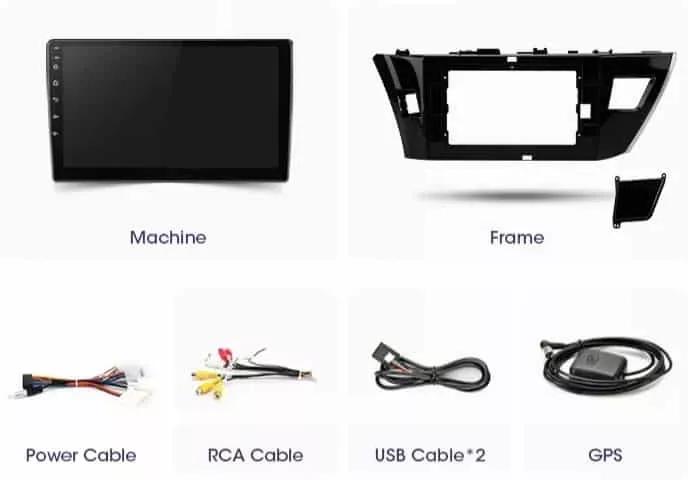 Navigatie Dedicata Toyota Corolla 2013-2017 cu Android - 8+128 GB - slot SIM 4G - Octa Core Radio DSP GPS USB RDS Bluetooth Internet WiFi