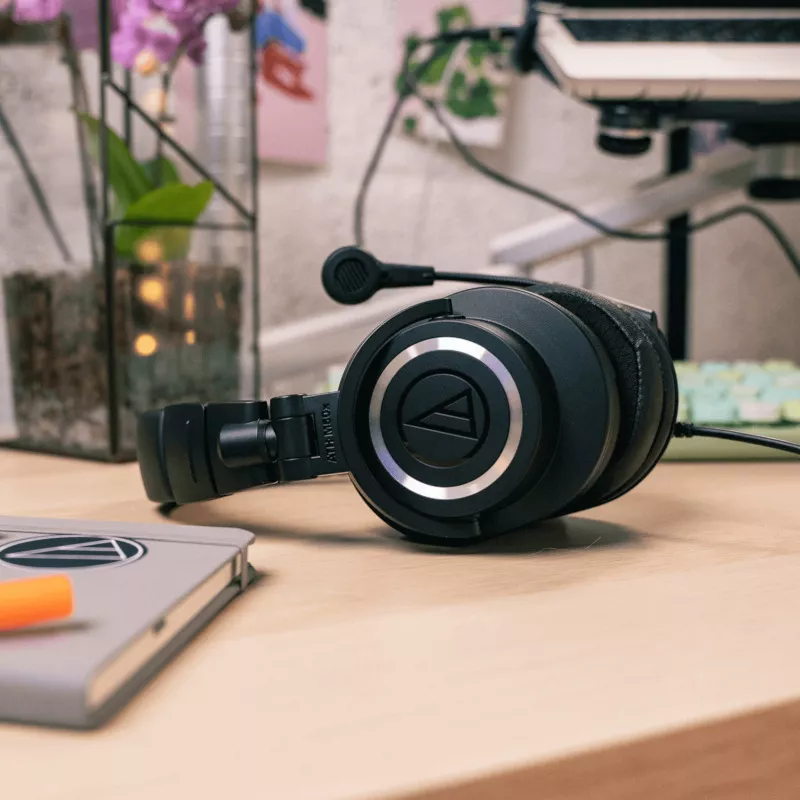 Casti Audio-Technica Over-Ear ATH-M50xSTS-USB Digital Black