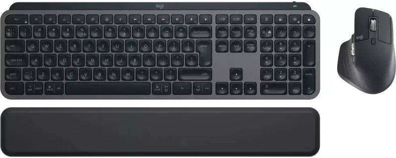 Kit periferice Logitech MX Keys S Combo Wireless/Bluetooth Palmrest ...