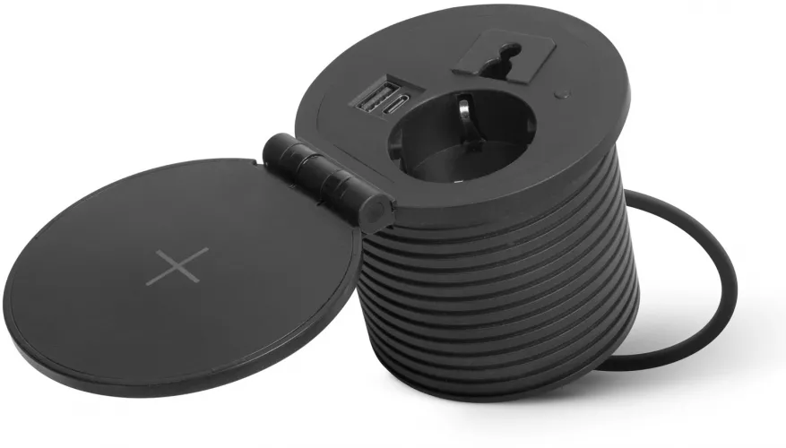 Conector Incorporat Ascuns + Usb + Type-c + Incarcator Wireless EV3670