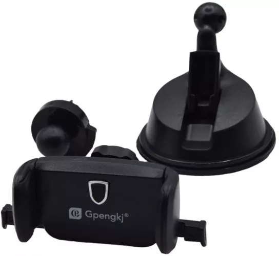Suport auto pentru telefon B445 cu ventuza si clema rotire 360