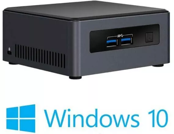 Mini-PC Intel NUC I5 7ème Gen (NUC7i5BNK) 8Go RAM 256Go SSD Noir Reconditionné