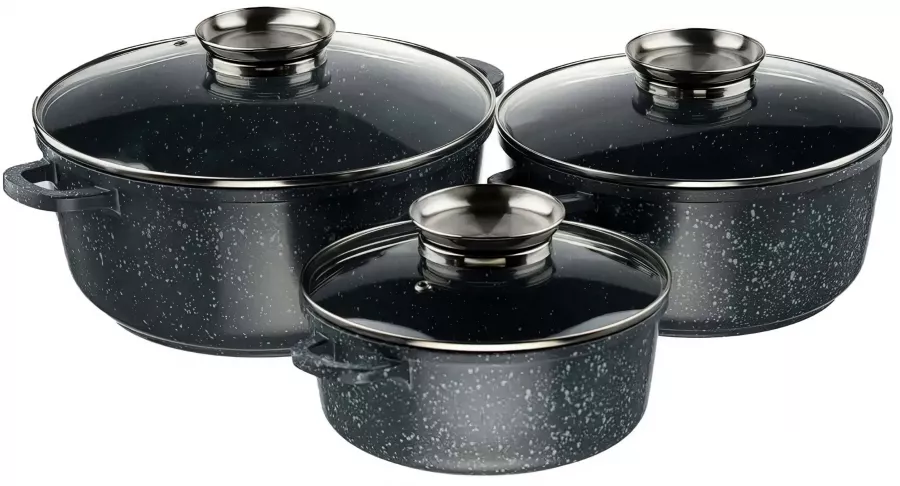 Set oale de gatit 6 piese granit Diamond cu inductie