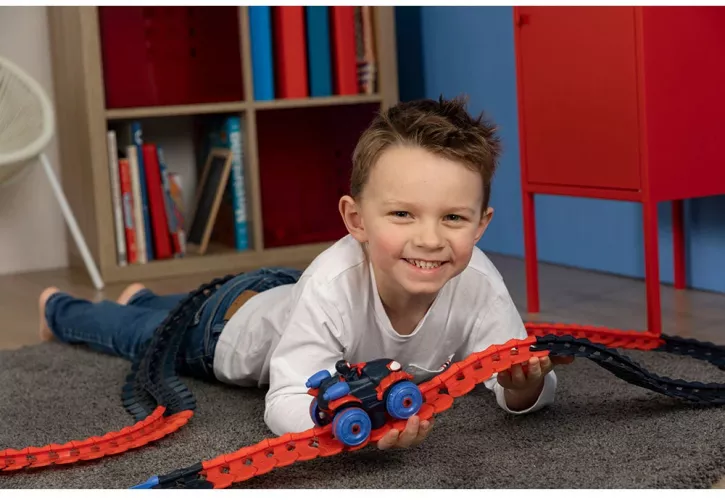 Smoby - Spidey FleXtreme Set Spin - 4m40 de Circuit de Voiture - 184