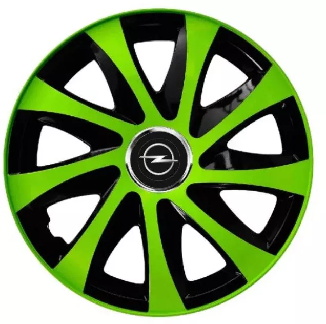 Set 4 Capace Roti pentru Opel model Extra Drift Green & Black R16 OPEL ...