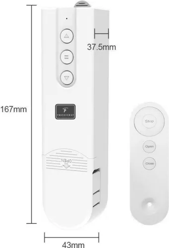 Motor Smart TrendiShop® Pentru Jaluzele Rolete Wifi Programabil Cu Acumulator Zigbee Tuya Smart Home 4 Adaptoare Usor de Instal