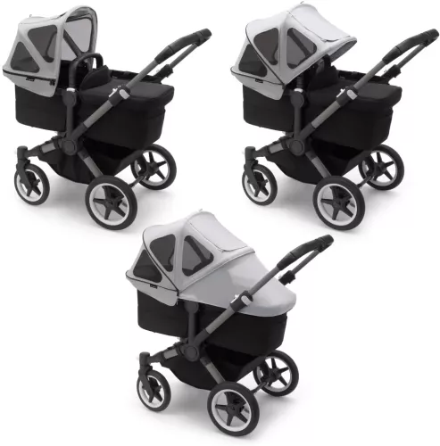 Bugaboo Insect Capotina cu extensie plasa insecte Bugaboo Donkey Misty Grey BG180322ME01
