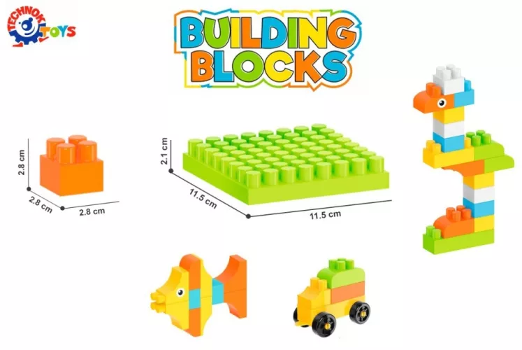 Cuburi de constructii Technok 90 de piese