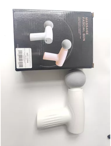 Mini Aparat de Masaj Flippy Tip Pistol Incarcare USB Tip C Portabil Pentru Relaxare Musculara Autonomie 120 Min 3 Trepte de Viteza Alb