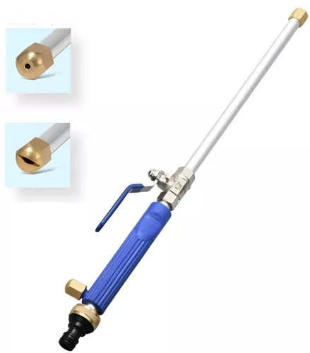 Set Accesoriu cu Presiune Reglabila Flippy pentru Furtun cu Duze si Conector Pulverizator de Apa Tija de Stropit 46.5 cm Lungime Albastru