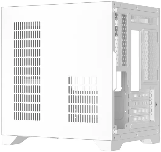Carcasa Acvariu Gaming 1stPLAYER MV5 ARGB Cube Tower M-ATX/ ITX Tempered Glass Alb