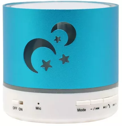 Boxa Portabila iUni DF03 Slot Card Radio Metal Albastru