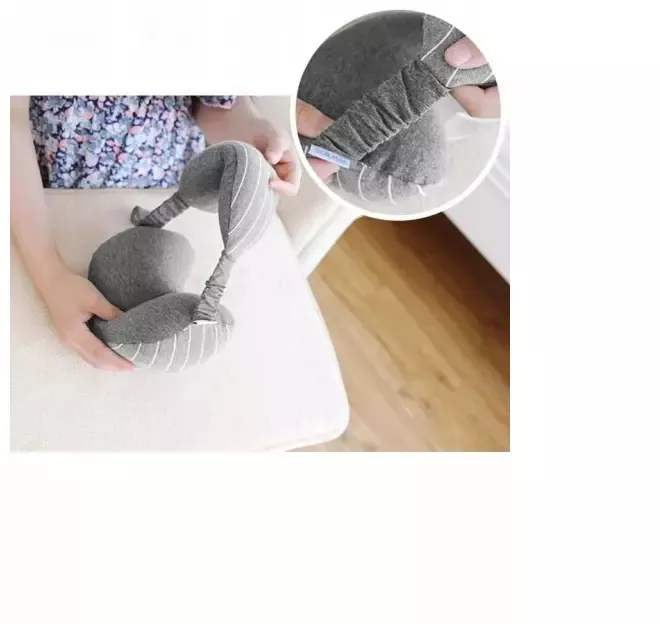 Masca de dormit cu perna pentru gat Gonga® Gri inchis