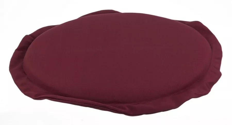 Perna rotunda scaun din textil visiniu Poly Ø 42 cm x 3 h