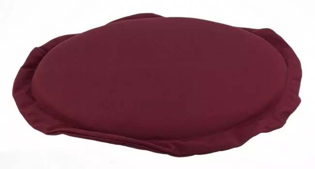 Perna rotunda scaun din textil visiniu Poly Ø 42 cm x 3 h