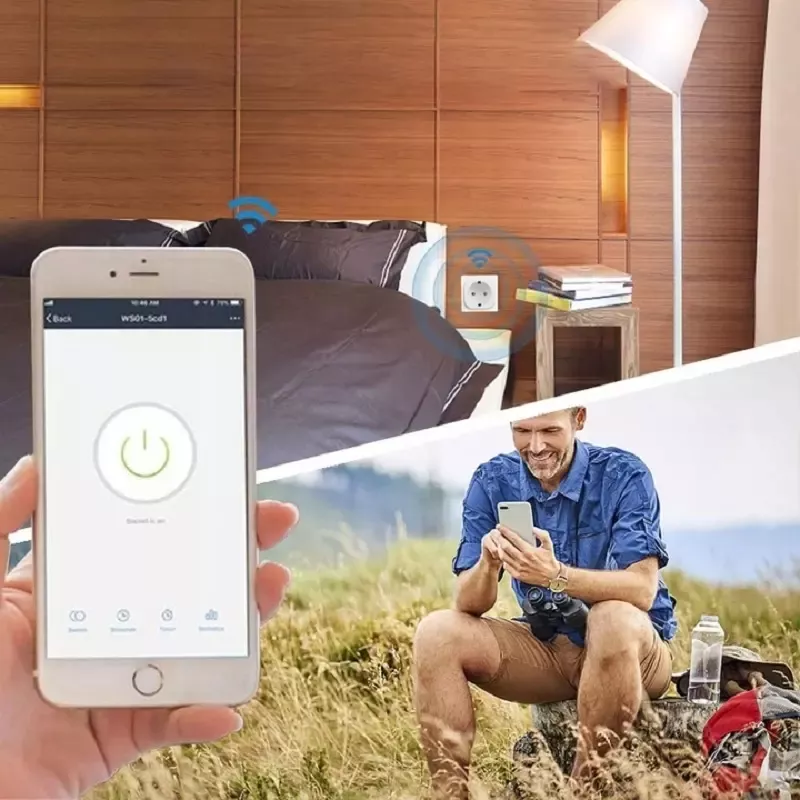 Priza wifi smart compatibila cu aplicatii Tuya Smartlife Gonga® Alb