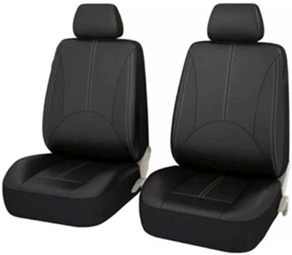 Set 11 huse scaun auto UNIVERSALE din piele ecologica NEGRU AG338E