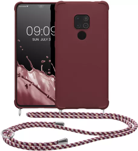 Bumper kwmobile pentru Huawei Mate 20 Silicon Visiniu 59006.187