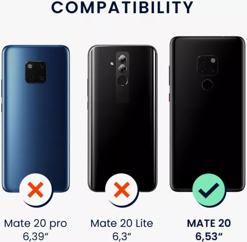 Bumper kwmobile pentru Huawei Mate 20 Silicon Visiniu 59006.187
