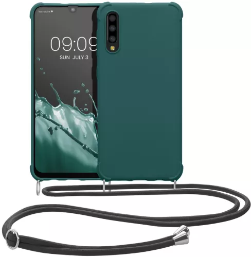 Bumper kwmobile pentru Samsung Galaxy A50 Silicon Verde 49962.78