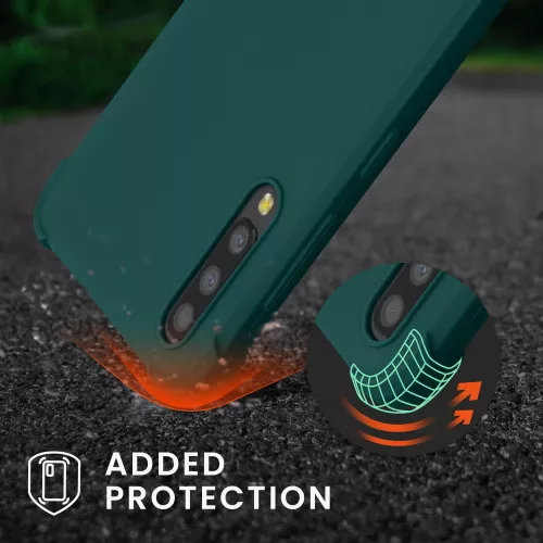 Bumper kwmobile pentru Samsung Galaxy A50 Silicon Verde 49962.78