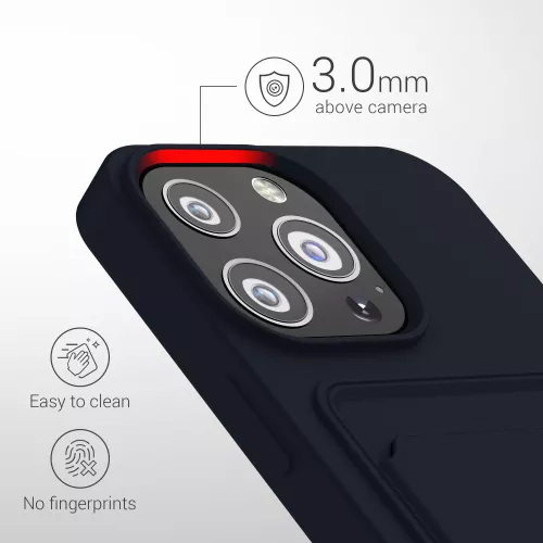 Husa kwmobile pentru Apple iPhone 13 Pro Silicon Albastru 55969.17