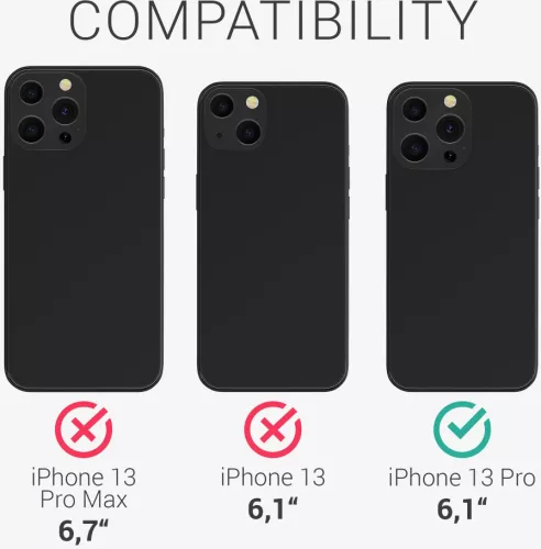 Husa kwmobile pentru Apple iPhone 13 Pro Silicon Albastru 55969.17