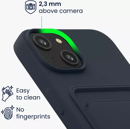Husa Kwmobile pentru Apple iPhone 14 Albastru Silicon 59112.17