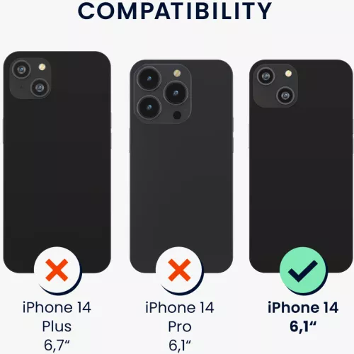 Husa Kwmobile pentru Apple iPhone 14 Albastru Silicon 59112.17